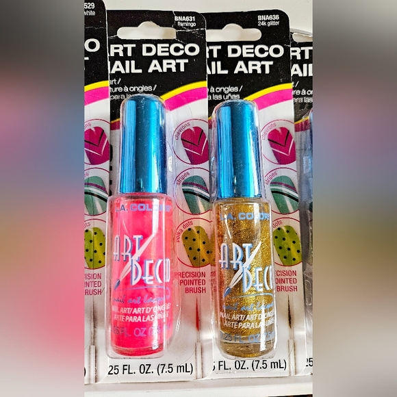 NWT 》6×《 LA COLORS ART DECO NAIL ART: 5 COLORS! - Picture 4 of 16